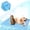 Blue, variant on Cooling Blanket for Dogs,Washable Dog Mat Ice Silk Portable Pet Self Pad for Indoor & Outdoor Car Seats