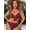 Red Leopard Print, variant on 2026 New plus Size Leopard Print Bikini High Waist Sexy Separate Swimwear Gathered Backless Cross Border Large Size Polyester