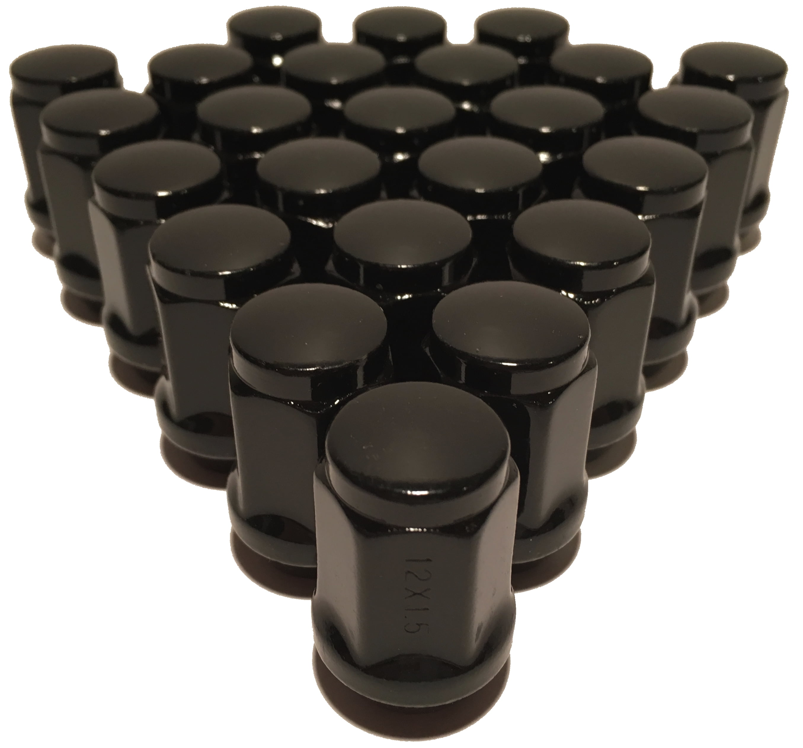 3/4 19mm Hex 1.8 inch Length Compatible with Various Chevy Chevrolet GMC Ford 8-Lug Trucks SUVs Vehicles Cone Acorn Seat StanceMagic 32pcs Black 14x1.5 Bulge Closed End Lug Nuts 