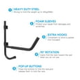 thumbnail image 3 of Graflsoa Iron and Rubber Canoe Wall Rack with 45kg Capacity, Compact 42x19x6cm Storage Solution, 3 of 7