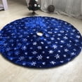 thumbnail image 4 of Latady Christmas Tree Skirt, 35 Inches Pure White Faux Fur Tree Skirt for Merry Christmas & New Year Party Xmas Holiday Home Decorations, 4 of 4