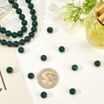 thumbnail image 3 of 96 cuentas de piedra natural esmerilada de 8 mm, redondas de ágata de ónix verde natural, cuentas sueltas para pulseras, collares y joyas (agujero: 1 mm), 3 of 5