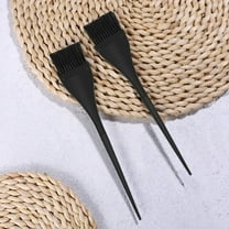 QIFULL 5Pcs Hair Dye Applicator Brush with Plastic Handle Black for Professional Salon and DIY Hair Coloring