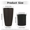 thumbnail image 2 of S-HOME Imitation Rattan Design 22.5 Inch Brown Plastic Large Planter With Automatic Watering System 2 Pack, 2 of 7