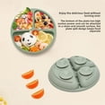 thumbnail image 2 of Juego de cuencos de alimentación de bebé de silicona resistente al calor, ocho piezas con ventosa, utensilios integrados para bebés y bebés, 2 of 5