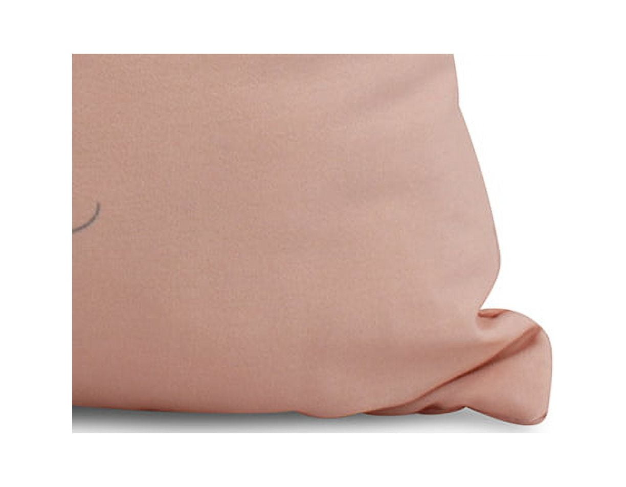 Simply Daisy, 26 x 26 inch, Martini Glass Happy Hour Geometric Print Pillow, Coral