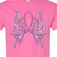 thumbnail image 4 of Inktastic Breast Cancer Awareness with Butterfly Ribbon Words T-Shirt, 4 of 5