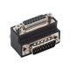 thumbnail image 1 of g1E DB-003-UP DB-15PIN Up 90-Degree Angled Design DSUB D-subminiature p8i 15Pin Male to Female Exten, 1 of 5