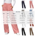 thumbnail image 3 of DJDLJWCJ Business Pants for Women Straight Leg High Waist Work Trousers Solid Color Stretchy Suit Pants White Size S, 3 of 7