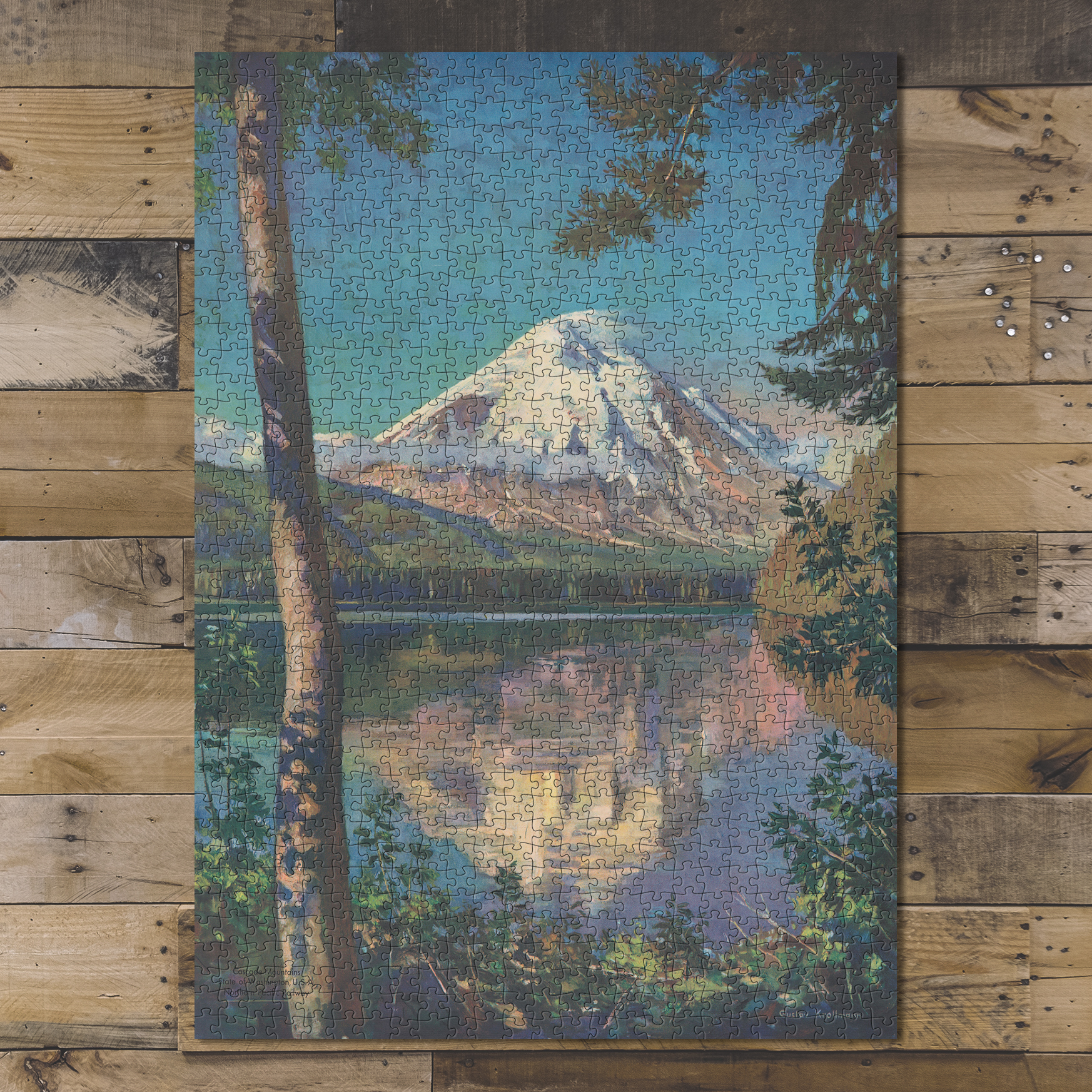 1000 piece jigsaw puzzle 1920 Mt. St. Helens Northern Pacific North