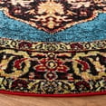 thumbnail image 3 of SAFAVIEH Vintage Hamadan Tahnee Oriental Area Rug, Gold/Light Blue, 3' x 3' Round, 3 of 7