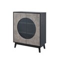 thumbnail image 5 of Gramercy Way Jill Zarin Wine Server Cabinet Black, 5 of 5