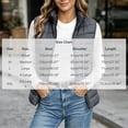 thumbnail image 4 of Aswuknt Womens Puffer Vest Quilted Sleeveless Stand Collar Full Zip Jackst Lightweight Gilet Outerwear For Fall Winter Casual Daily Wear,Layering, 4 of 8