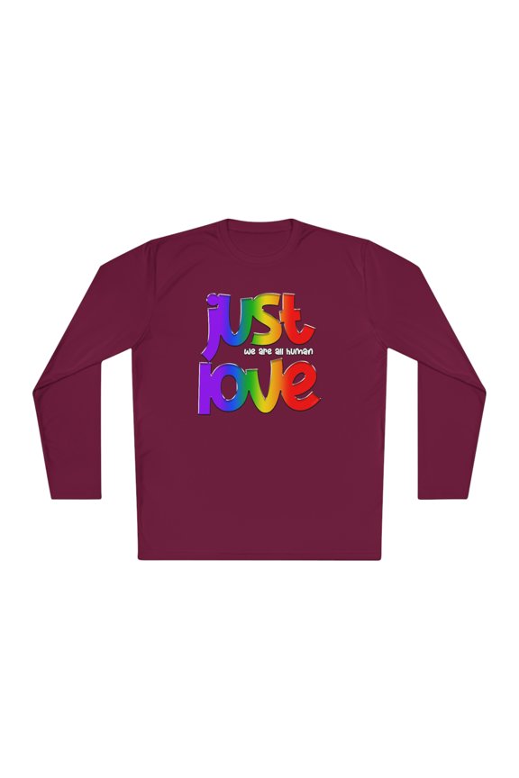 2023 Pride Shirt Just Love - Unisex Lightweight Long Sleeve Tee - By Artist A.Melo