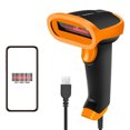 thumbnail image 1 of Lecteur de Codes-Barres 1D Portable USB Filaire Lecteur de Codes Manuel Support de Scanner Papier/écran Compatible avec Windows Android iOS Système pour Supermarché Bibliothèque Logistique Entrepôt, 1 of 8