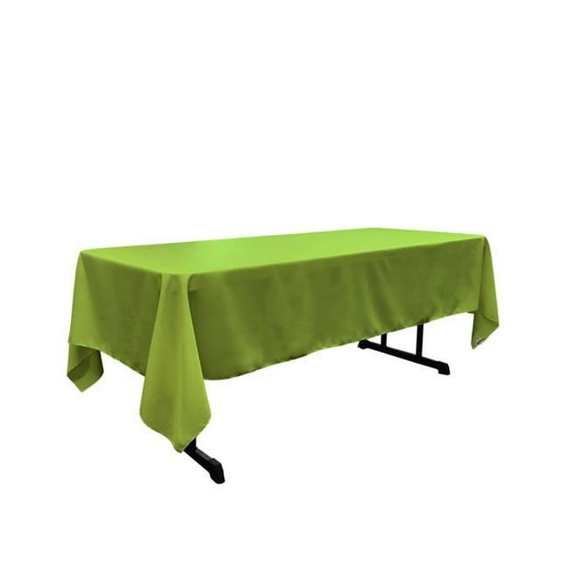 TCpop60x144-LimeP84 Polyester Poplin Rectangular Tablecloth, Lime - 60 x 144 in.