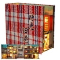 thumbnail image 3 of DIY Book Nook Kit 3D Wooden Book Stand Puzzle LED Glowing Book Nook Dollhouse Kit Creative Wooden Alley Book Nook Educational Bookshelf Insert Bookend Building Kits for Kids Adults, 3 of 6