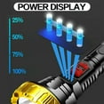 thumbnail image 5 of Super Bright Rechargeable LED Flashlights, 20000 Lumens LED Flashlight, Built-in Battery, IPX6 Waterproof, 5 of 8