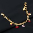 thumbnail image 7 of YANONELRY Cherry Strawberry Bag Charm Chain - Sweet Summer Fruits Wallet Chain Purse Pendant - for Women Valentine's Day Gifts Jewelry, 7 of 7