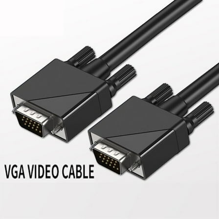 VGA (3 6) 15 Pin Male to Male Plug Computer Monitor Cable Wire Cord, 9.84 ft (3m)