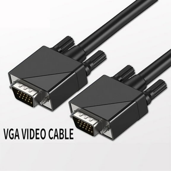 VGA (3 6) 15 Pin Male to Male Plug Computer Monitor Cable Wire Cord, 9.84 ft (3m)