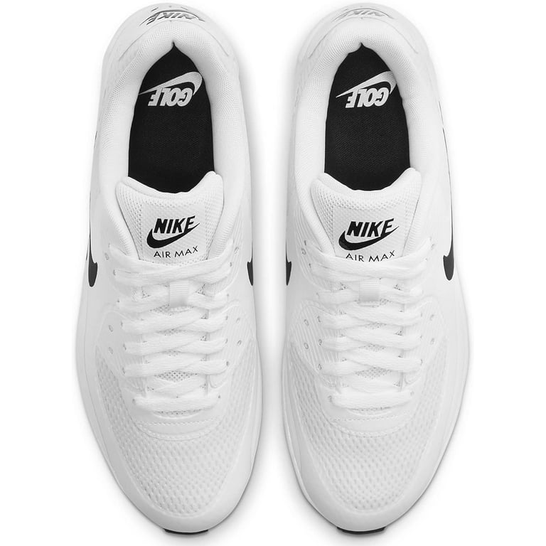 Nike Men's Air Max 90 G Golf Shoes (White/Black, 12, Medium/D