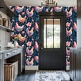 thumbnail image 3 of Peel and Stick Wallpaper Colorful Chickens Floral Dark Blue Wall Mural 17.7in x 9.8ft Self Adhesive Removable Wall Paper Renter Friendly Wallpaper for Bedroom, 3 of 8