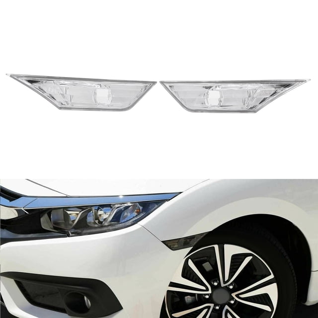 Side Marker Lamp Turn Light with LED Bulbs 20559010 Replacement for 2016 2021 Amber Waterproof PC Pair