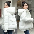 thumbnail image 4 of Chaqueta de algodón acolchada para mujer, Chaqueta corta gruesa y holgada de algodón, chaqueta de pan, Chaqueta de algodón para estudiante, abrigo para mujer, 4 of 6