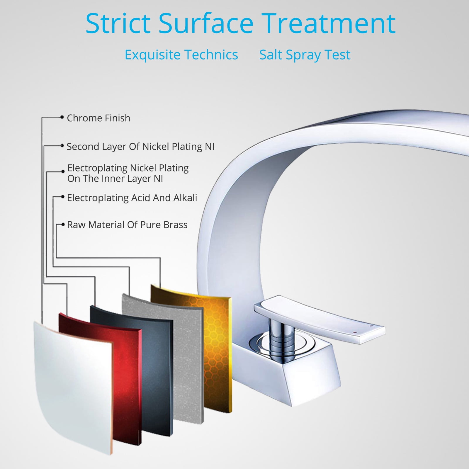 Wovier Chrome Bathroom Sink Faucet with Supply Hose,Unique Design Single Handle Single Hole Lavatory Faucet,Basin Mixer Tap Commercial
