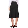 thumbnail image 3 of INSPIRE CHIC Fishtail Skirt for Women Panel High Waist Side Pockets Work Office Midi Skirts XS Black, 3 of 6