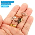 thumbnail image 4 of Unique Bargains Pendant Bail Clips, 20Pcs 7x20mm Metal Pendant Connector Clasp Buckle Silver Tone, 4 of 5