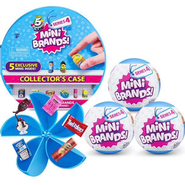 Kit de coleccionista de 5 minimarcas sorpresa de ZURU - Juguete para niños fantástico que incluye coleccionables en miniatura reales, 3 cápsulas misteriosas + 1 estuche (exclusivo de Amazon)