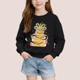 thumbnail image 1 of Cowsor Chandails en Molleton Filles Enfants Mignons Graphiques Col Rond Chandail Tops Manches Longues Vacances, 1 of 6