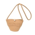 thumbnail image 5 of fenteer Women Crossbody Bag Bohemian Lightweight Beach Tote for Summer Holiday Party Khaki, 5 of 8