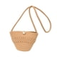 thumbnail image 4 of Bolso bandolera para mujer, estilo bohemio, tejido, para vacaciones de verano y trabajo. Caqui, 4 of 9
