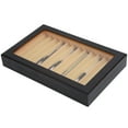 thumbnail image 4 of Estuche de exposición de pluma estilográfica de madera de 12 dígitos, caja de regalo de almacenamiento de pluma de barniz para hornear negro, 4 of 14