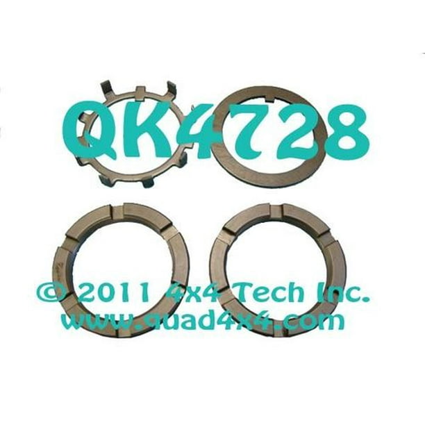 QK4728 4 Piece Spindle Nut Kit for Dana 60 Front & GM 14 Bolt Rear Axles