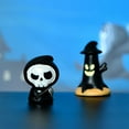 thumbnail image 3 of Clearance Under $0.86! 1PACK Resin Halloween Figurine, Pumpkin Skeleton Mini Ornament for Desk and Garden, Resin, (5x5x5cm, P), 3 of 5
