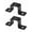 2pcs 1in, variant on Balcony Railing Clamp Square Pipe Clamp Home Improvement Security Enhancement Secure Fastening Versatile Applications