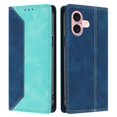 thumbnail image 1 of Funda FOXDOCK para iPhone 16 Plus de Cuero Premium Bicolor con Ranuras RFID, Carcasa Tipo Billetera Antigolpes y Soporte Plegable, 1 of 6