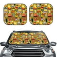 thumbnail image 6 of Lsque Cars 2 PCS Windshield Sun Shade | CarFoldable Window Covers | Car Accessories Reflect UV for Universal Cars SUV Truck | Large, 6 of 7