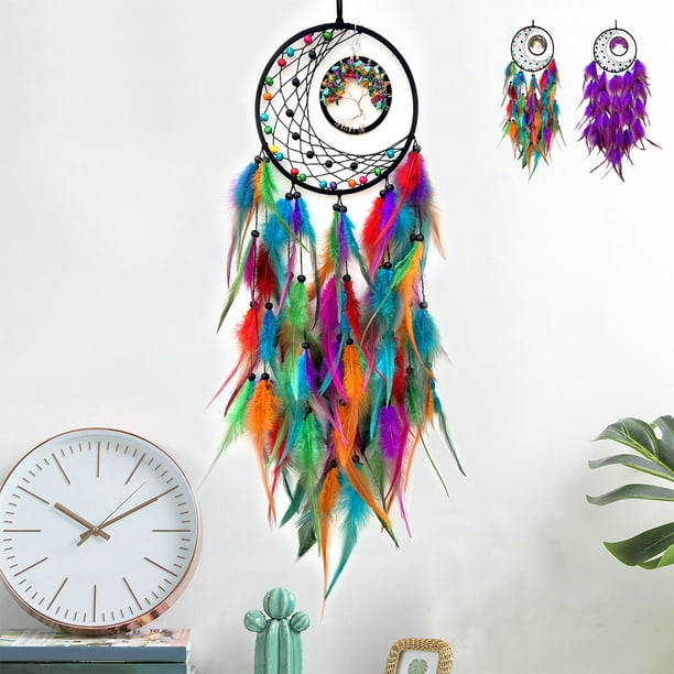 onlyliua Liquidación Atrapasueños Regalo de Curación Atrapasueños Colgante Tejido para Decoración Del Hogar