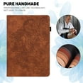 thumbnail image 6 of SaniMore Wallet Case for iPad 10th Generation 10.9" 2022, PU Leather Case Embossed Sunflower Shockproof TPU Shell Card Slots Pen Holder Hand Rope Anti-slip Strip Kickstand Case, Brown, 6 of 12