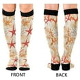 thumbnail image 4 of FORMRS Womens Knee High Socks Casual Long Thick Travel Daily Wear, 1 Pair, Orange Starfish, 4 of 6