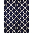 thumbnail image 1 of Unique Loom Trellis Lattice Design Rug 9' x 12' Rectangle Navy Blue/Beige, 1 of 1