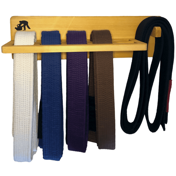 Brazilian Jiu Jitsu Belt Display Belt Shelf BJJ Belt Rack For 5