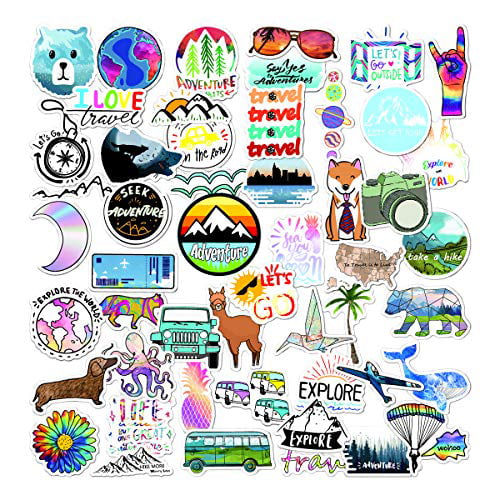 Travel Sticker Gift for Her Camper Van Vinyl Aesthetic Sticker Cute Adventure Laptop Sticker
