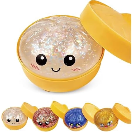 2026 New Glitter Dumpling Squishy - Zoytoys Squishy Dumpling Glitter for Stress Relief Dumplings Squishy for Adults
