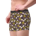 thumbnail image 4 of Balery Flowers Daisy Men's Boxer Briefs, Soft and Breathable Cotton Underwear with nylon Waistband-Medium, 4 of 9